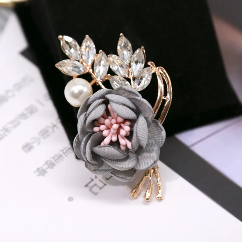 Новинка модный тканевый нагрудный знак брошь цветочный корсаж свитер кардиган