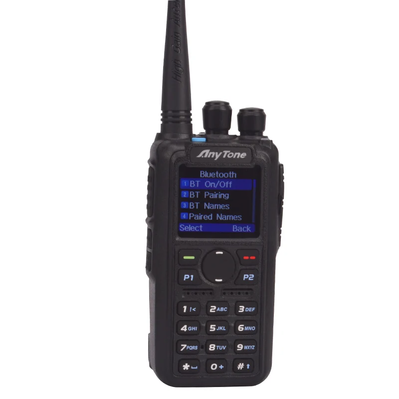 ham radio Anytone AT-D878UV Plus digital DMR & Analog UHF/VHF Dual band Bluetooth PTT walkie talkie GPS APRS Radio with PC cable