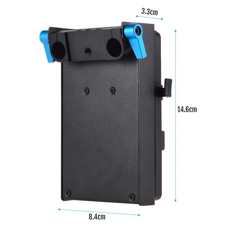 V крепление V-Lock адаптер для аккумуляторной батареи с 15 мм двойным отверстием