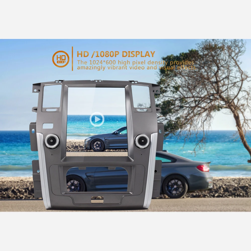 

HD Touch Screen GPS Navigator Central Multimidia Display Car Stereo Auto Radio 2 Din for NISSAN PATROL 2012-2019 Car DVD Player