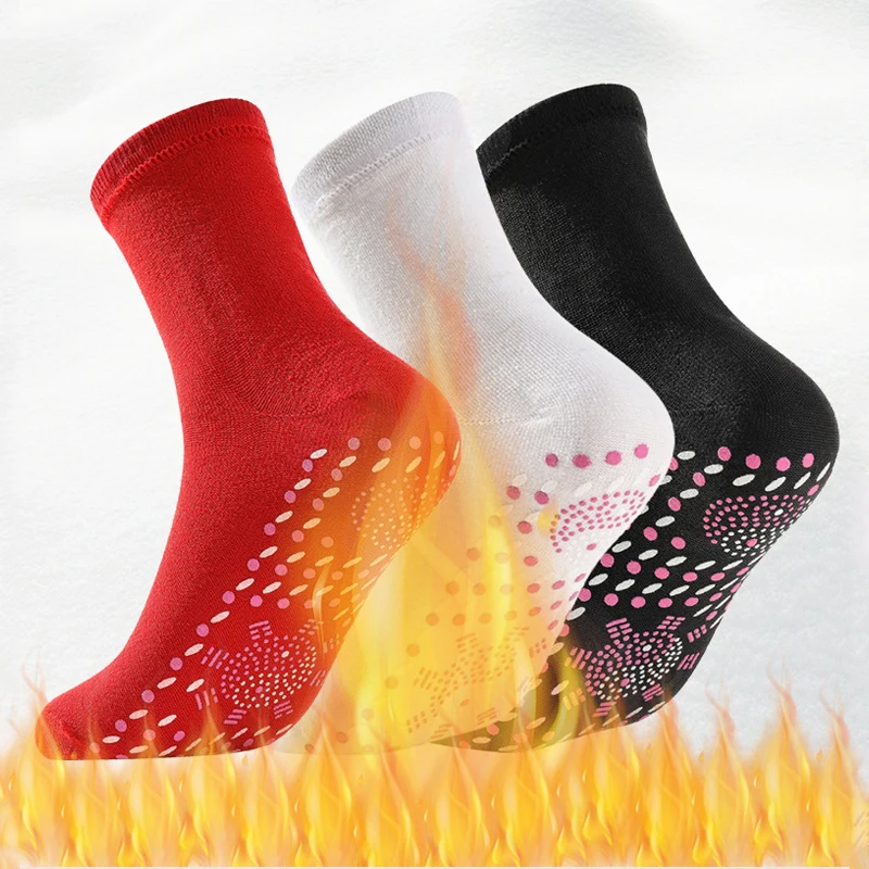 Самонагревающиеся Носки для физиотерапии Турмалин Магнитный Массажер терапии