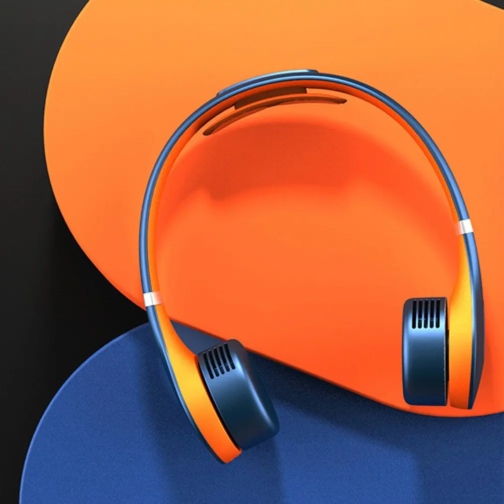 売却 ポータブルネックファンパルスマッサージハンズフリー個人羽根なしファンusb充電式ネックハングファンウェアラブルネックマッサージファン