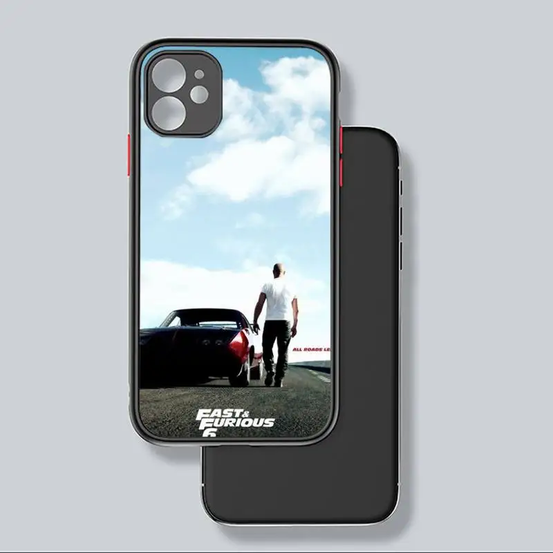 

Fast And Furious Moive 7 Phone Case For iphone 12 11 8 7 plus mini x xs xr pro max matte transparent cover