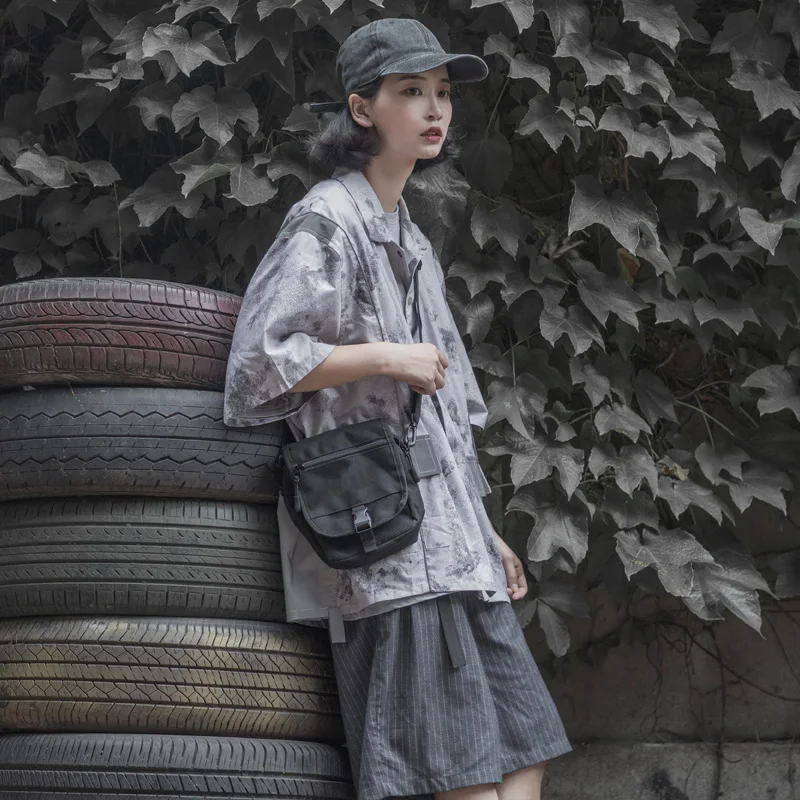 

Japanese Casual Nylon Crossbody Bag Korean Style Shoulder Bag Street Fashion Lady Bag Casual Mini Men's Shoulder Bags