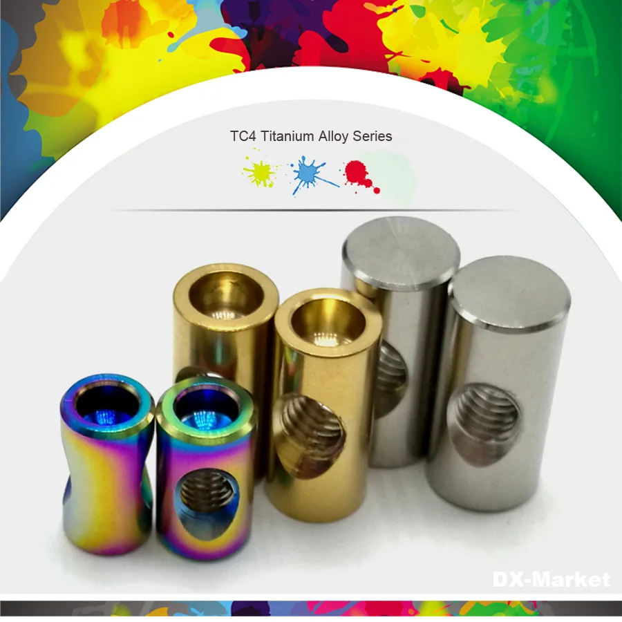 

m5 m6 Cylindrical nut 10 pieces , GR5 titanium alloy Bicycle saddle nut , TC4 titanium round nuts