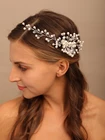 Жемчужная расческа для волос для невесты с кристаллами Свадебные головные уборы модные свадебные аксессуары для волос ручная работа ювелирные изделия для подружки невесты головной убор для вечеринки выпускного вечера