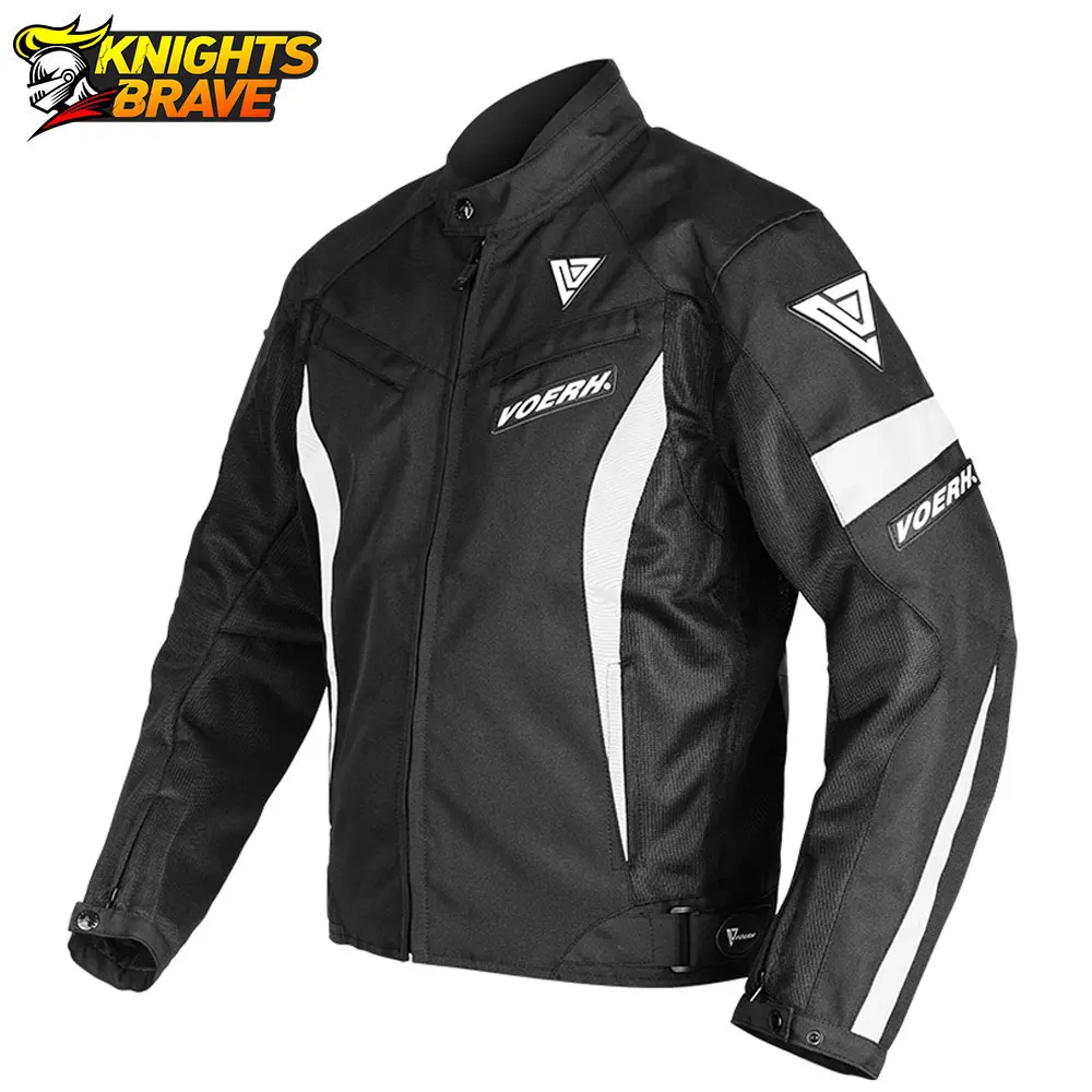 VOERH Motorcycle Jacket Men Jaqueta Motociclista Motorbike Riding Jacket Summer Breathable Moto Motocross Clothing Blouson Moto