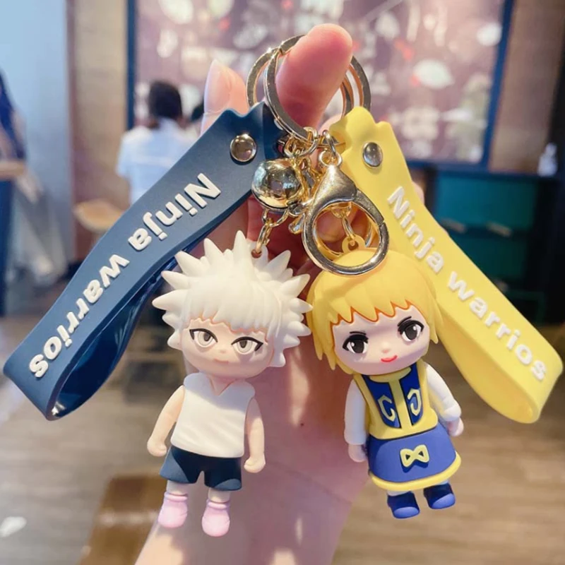 Брелок для ключей с 3D рисунком из аниме Hunter X акриловый шнурок Kurapika аксессуары |