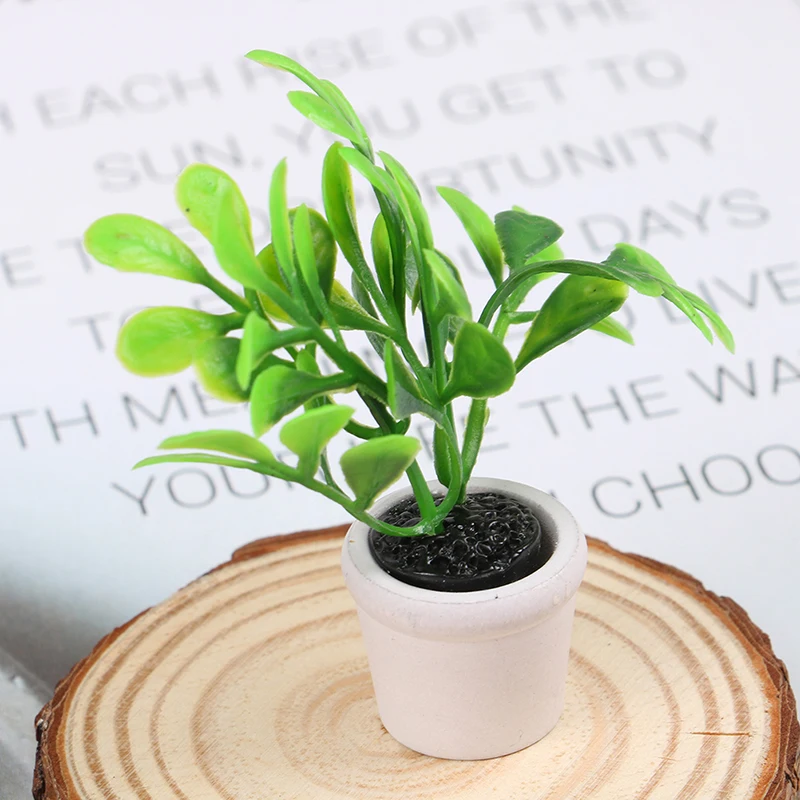 

1:12 doll house mini potted small green plant decoration ornaments
