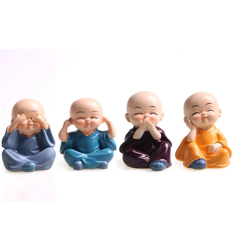 4 шт. украшения для автомобиля четыре монаха