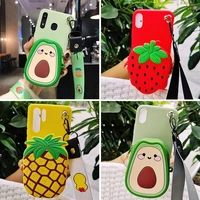 cute cartoon wallet phone case for samsung galaxy s10 lite s9 s8 plus s6 s7 edge note 8 9 case soft tpu silicone back cover