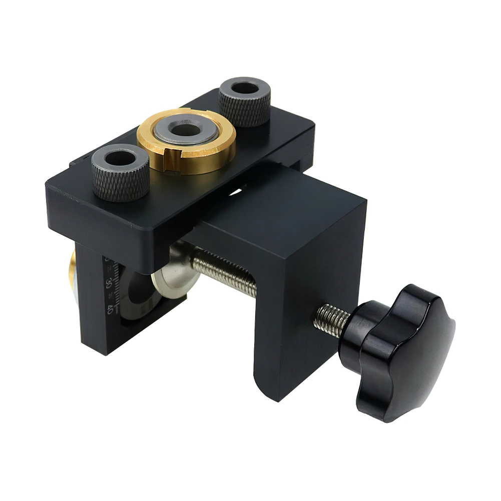

Doweling Jig Pocket Hole Jig Kit Wood Vertical Drilling Detachable Locator For Furniture Connecting Hole Puncher Carpentry Tools