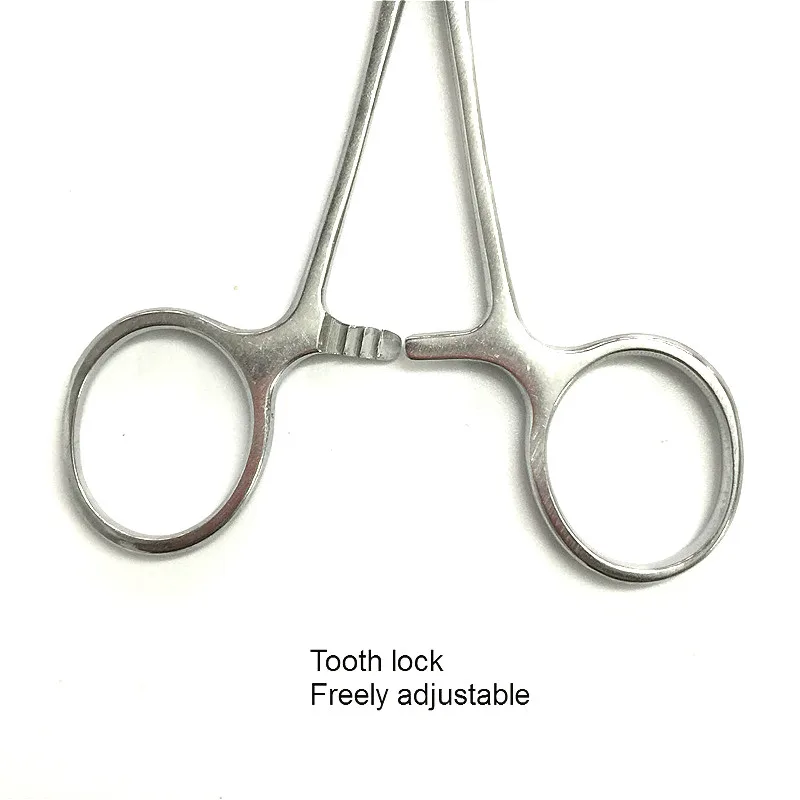 Гемостатические щипцы с прямой головкой 140 мм медицинские плоскогубцы из