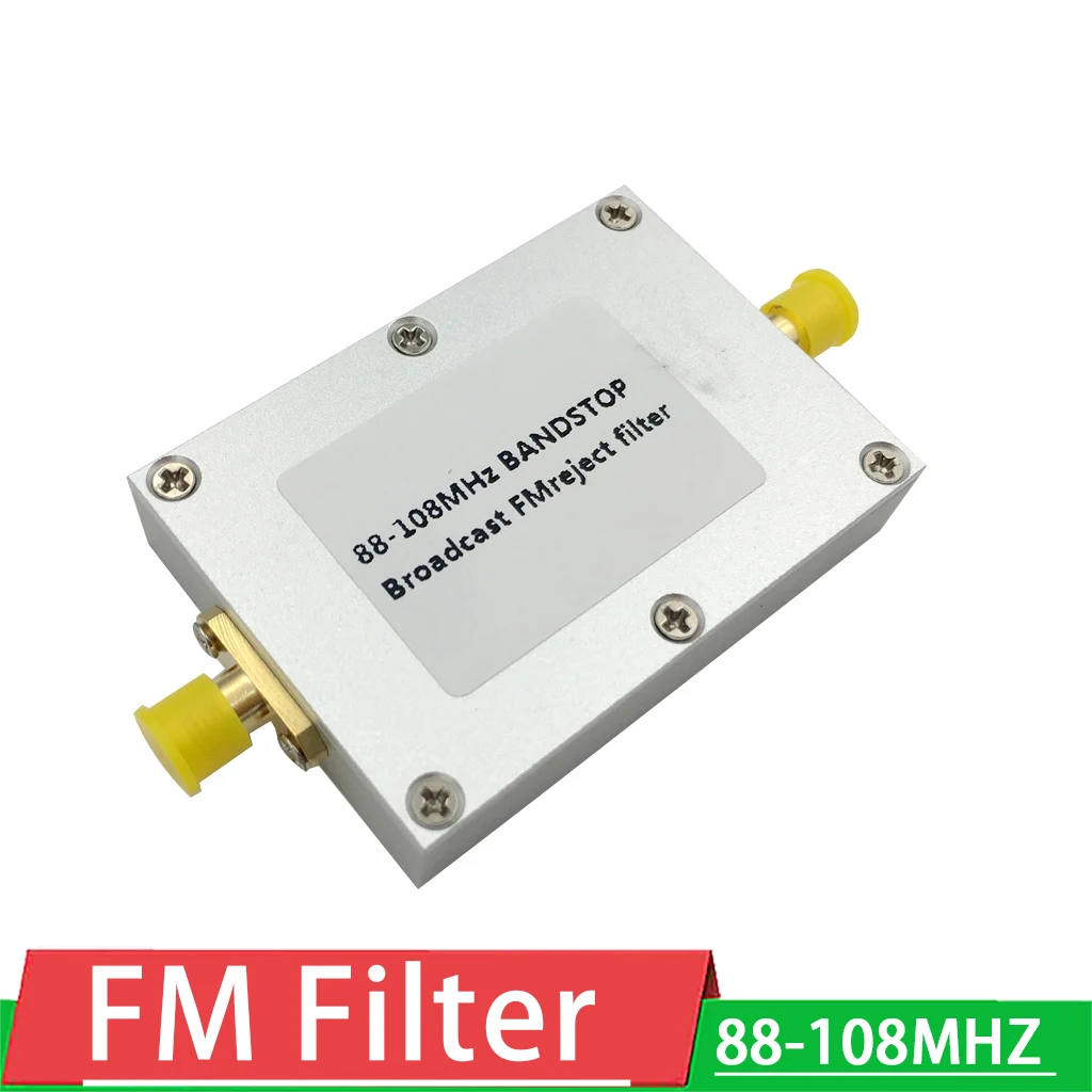 

FM Trap 88-108MHz bandstop Filter RTL-SDR Blog Broadcast FM Band-Stop SMA Receiver signal FOR Ham Radio amplifier