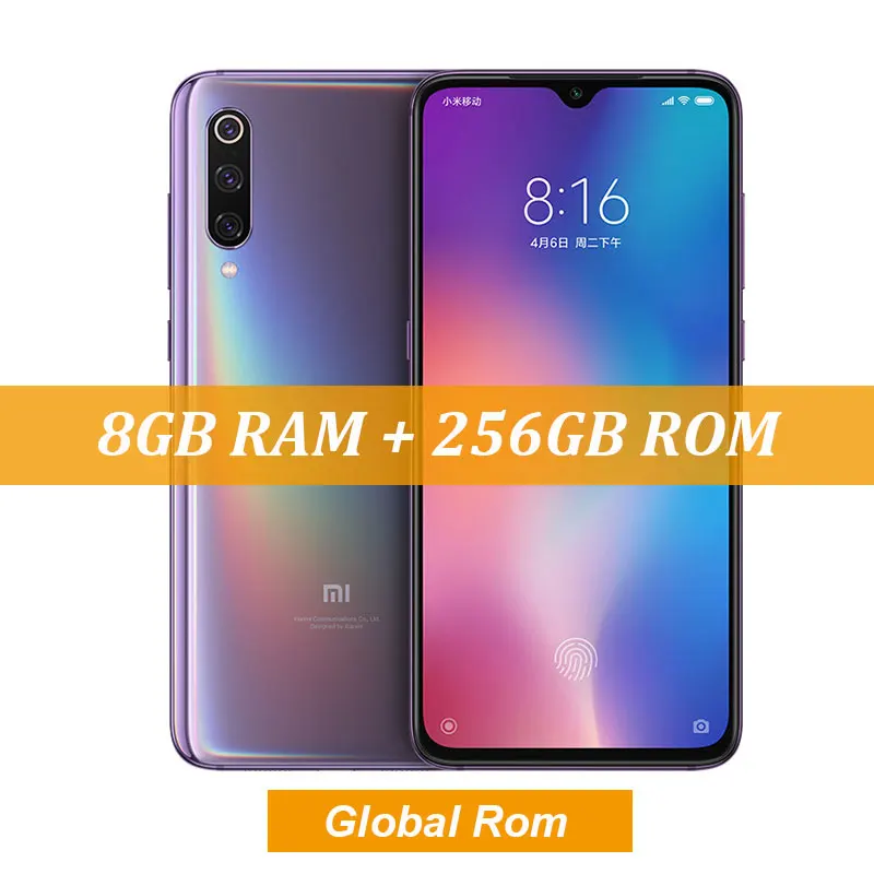 8G 256G Pueple Глобальный Встроенная память Сяо mi 9 mi 9 8 GB 128 GB Snapdragon 855 Octa Core 6,3" FHD+ AMOLED отпечатков пальцев Смартфон 48MP Трехместный камеры - Цвет: 8G 256G Pueple