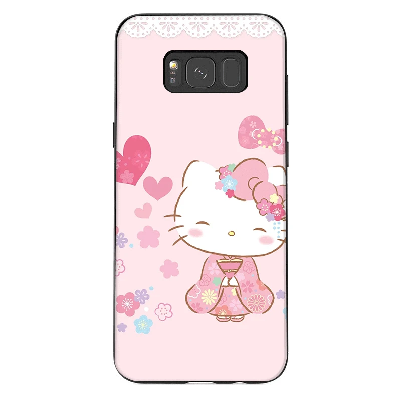 Чехол для телефона для samsung J6 A70 A60 A50 A40 A20 A30 A10 A7 A6 A5 A3 A8 A9 крышка озорной рисунок «Hello Kitty»