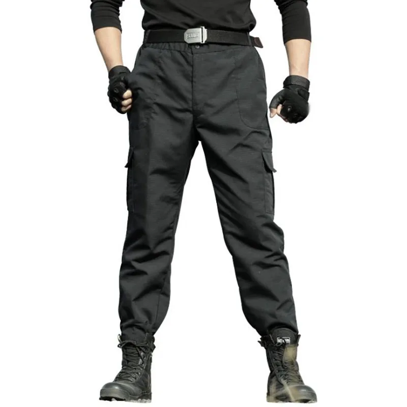 Мужские тактические военные карго штаны черные militar трек рабочие pantalon труда homme