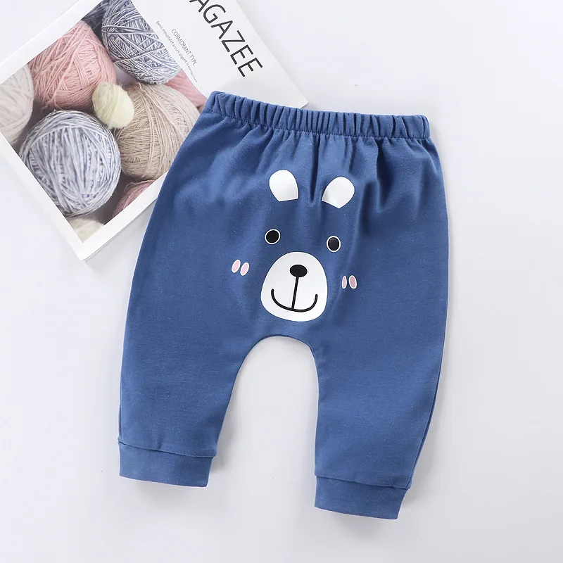 

Baby Boy Girls Leggings Cotton Pants Spring Autumn Kids Big PP Pants Fashion High Waist Long Trousers Children's Clothing