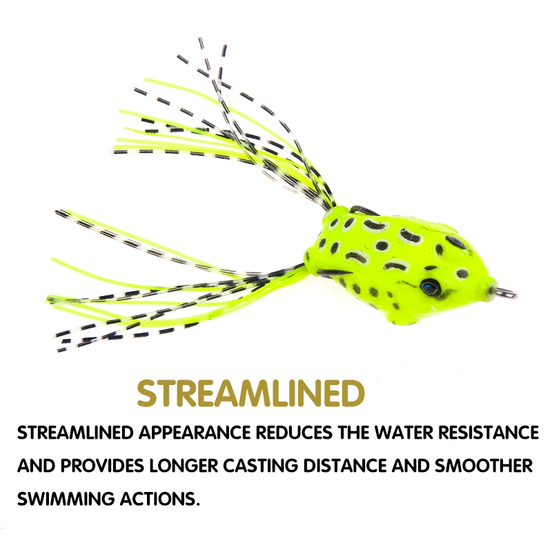 SEAPESCA 1 шт. приманка для рыбы в виде мягкой лягушки Рыбалка Реалистичная кожа