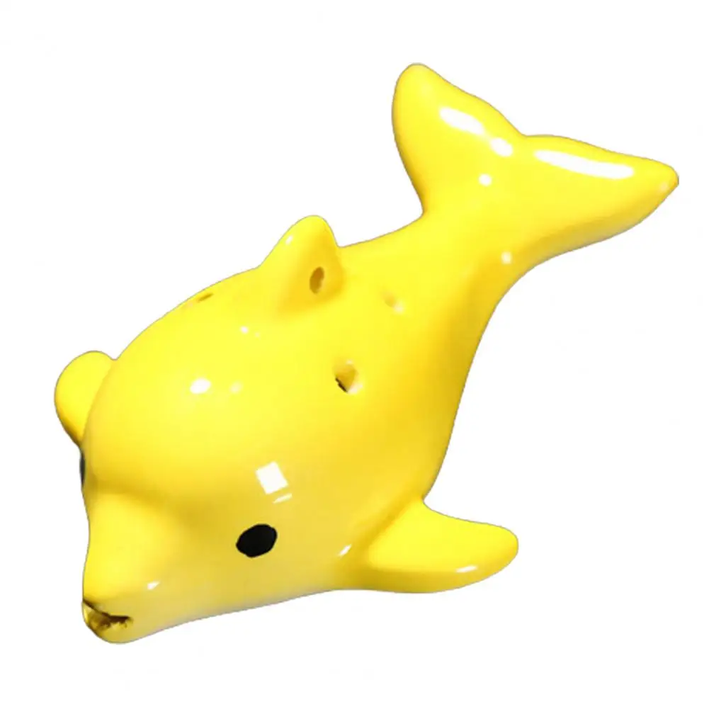 Музыкальный инструмент Ocarina компактный мультяшный Дельфин с шестью отверстиями |