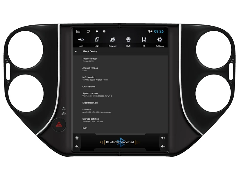 AVGOTOP Android 8,1 Tesla вертикальный экран сенсорный экран Автомагнитола gps 2din для 2007-2011 VW Tiguan 4+ 64 Гб встроенная карта