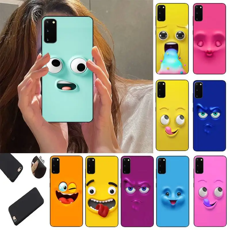 

3D Funny Face Phone Case Fundas Shell Cover For Xiaomi 8 9 Note10 For Redmi 8 9T Note9 4G