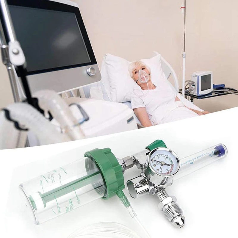 G5/8-14 10 л/мин регулятор давления кислорода O2 редукционный клапан расходомер для