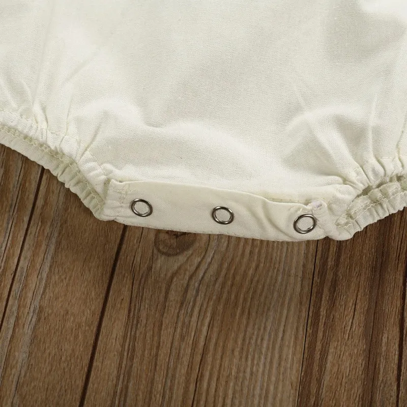 

Baby Girls Solid Cotton Jumpsuit Newborn Sleeveless Rompers Infant Boys Casual Bodysuit Outfits