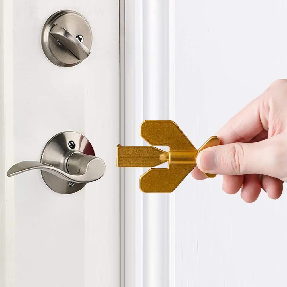 

Door Lock Self-Defense Stopper Girl Living Alone Portable Anti-wolf Device Travel Accommodate Home Hotel Security Alarm Lock