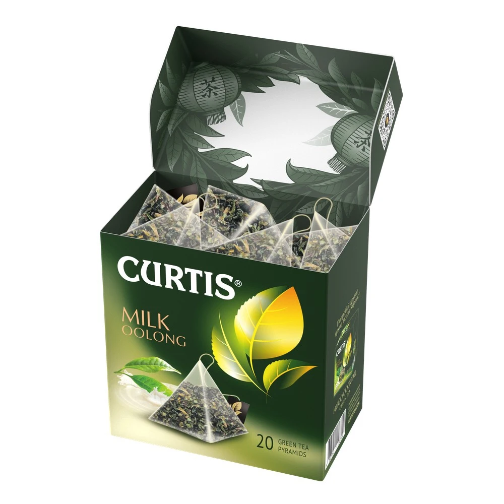Чай зеленый в пирамидках CURTIS &quotMilk Oolong" 20 пирамидок с молочным вкусом - купить по