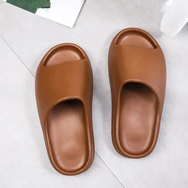 

2021 slipper rubber sole men shower slippers Women Indoor Cool Soft Bottom slide bone Light Beach Shoes bone slides men