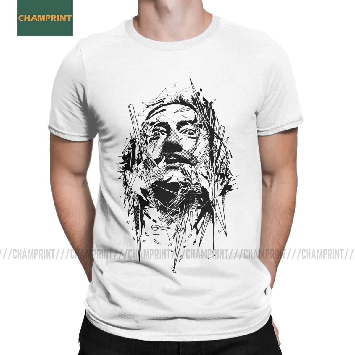 Футболка мужская с коротким рукавом и круглым вырезом 100% хлопок|Мужские