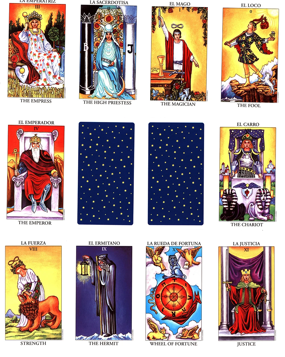 2021Hot Sell Spain Rider Tarot Cards .pretty Tarot Cards.fortune Telling Cards.Divination Fate Game.Tarot Cards for Beginners images - 6