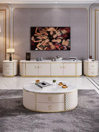 

Современная простая мебель маленького домашнего чайного столика, телевизионный шкаф с двумя ящиками