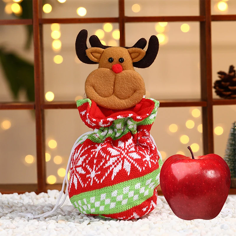 

Christmas Gift Cartoon Bag Gift Box Candy Biscuit Bag Decoration Christmas Party Gift Bag Children Birthday Party