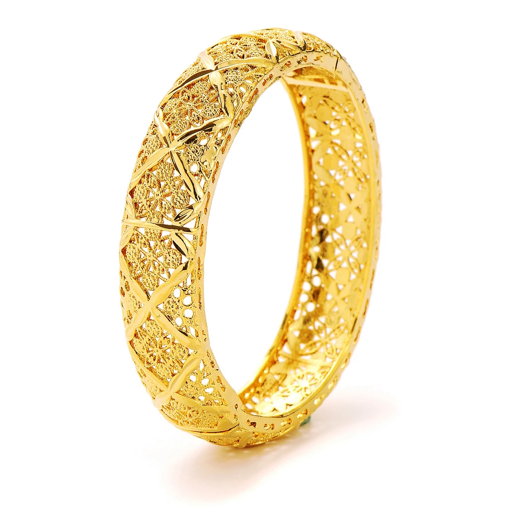 

Nigeri/Africa/Dubai/Ethiopian Jewelry Gold Color Bangle&Bracelet for Women Girl wedding Bangles Birthday Gifts