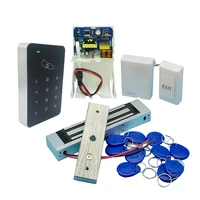 door access control system kit rfid keypad power supply electric magnetic lock strike bolt door locks for home security
