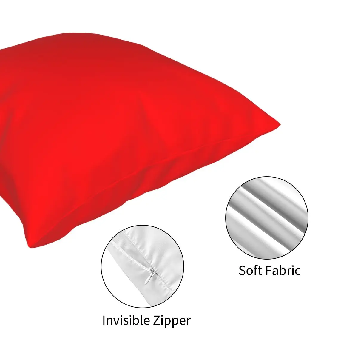 

Bright Fluorescent Fireball Red Neon Square Pillowcase Pattern Decorative Pillow Case for Room Cushion Case Wholesale