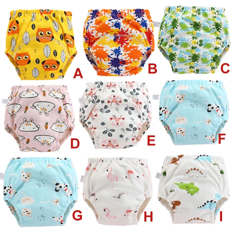 

Трусики-подгузники многоразовые детские, с рисунком животных