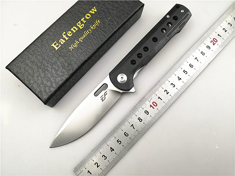 Eafengrow EF910 складной нож G10 Ручка D2 лезвие шарикоподшипник Флиппер Кемпинг/Выживание/открытый/Тактический нож складной EDC инструмент