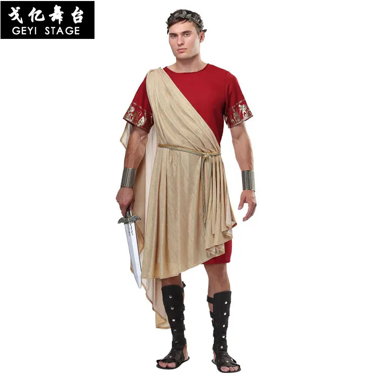 

Halloween stage performance party party adult male athenian roman senator officer costume