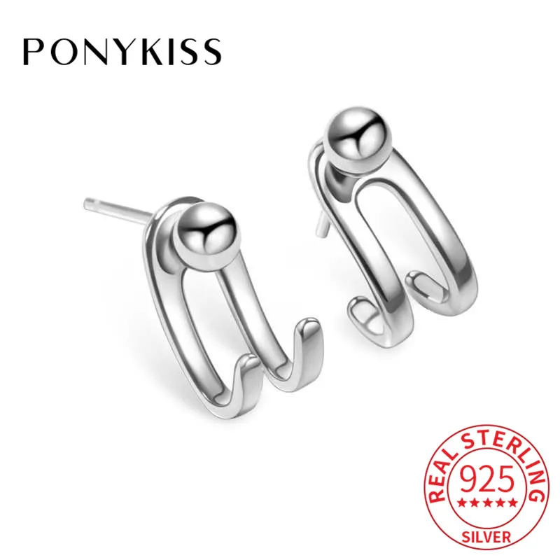 

Серьги-гвоздики PONYKISS женские из серебра 100% пробы
