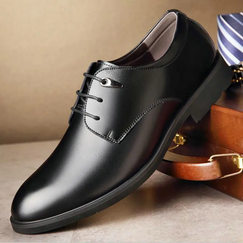 Высококачественные Мужские модельные туфли из натуральной кожи вечерние