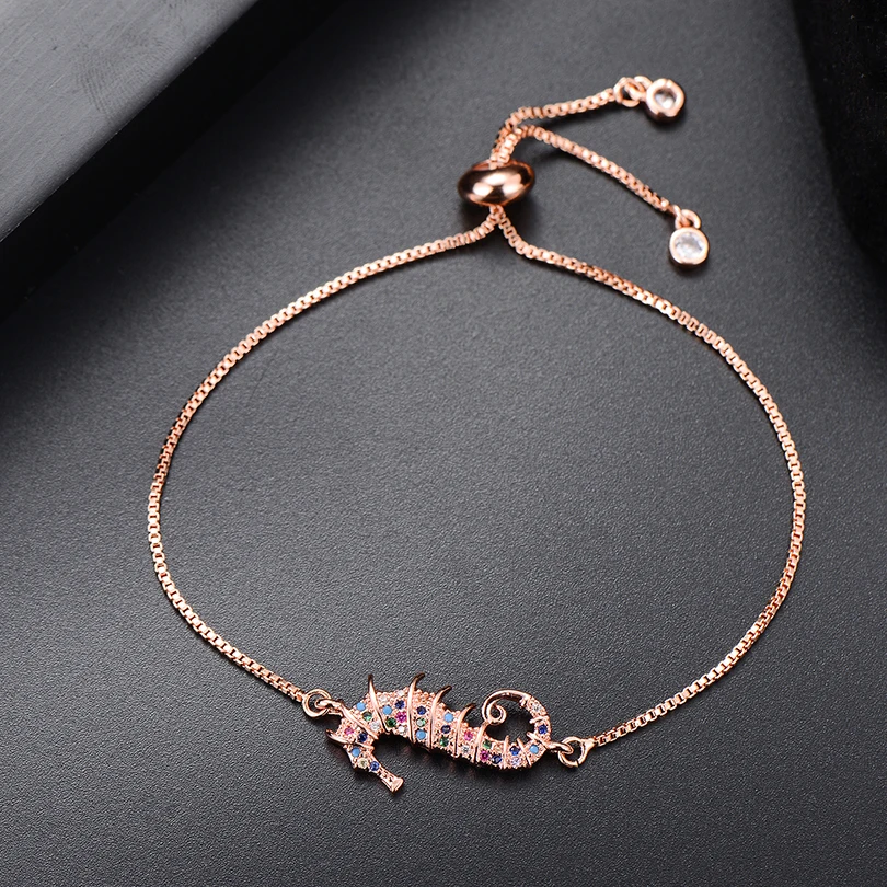 Женский браслет-цепочка Pipitree модный браслет из фианита и гиппокампа с