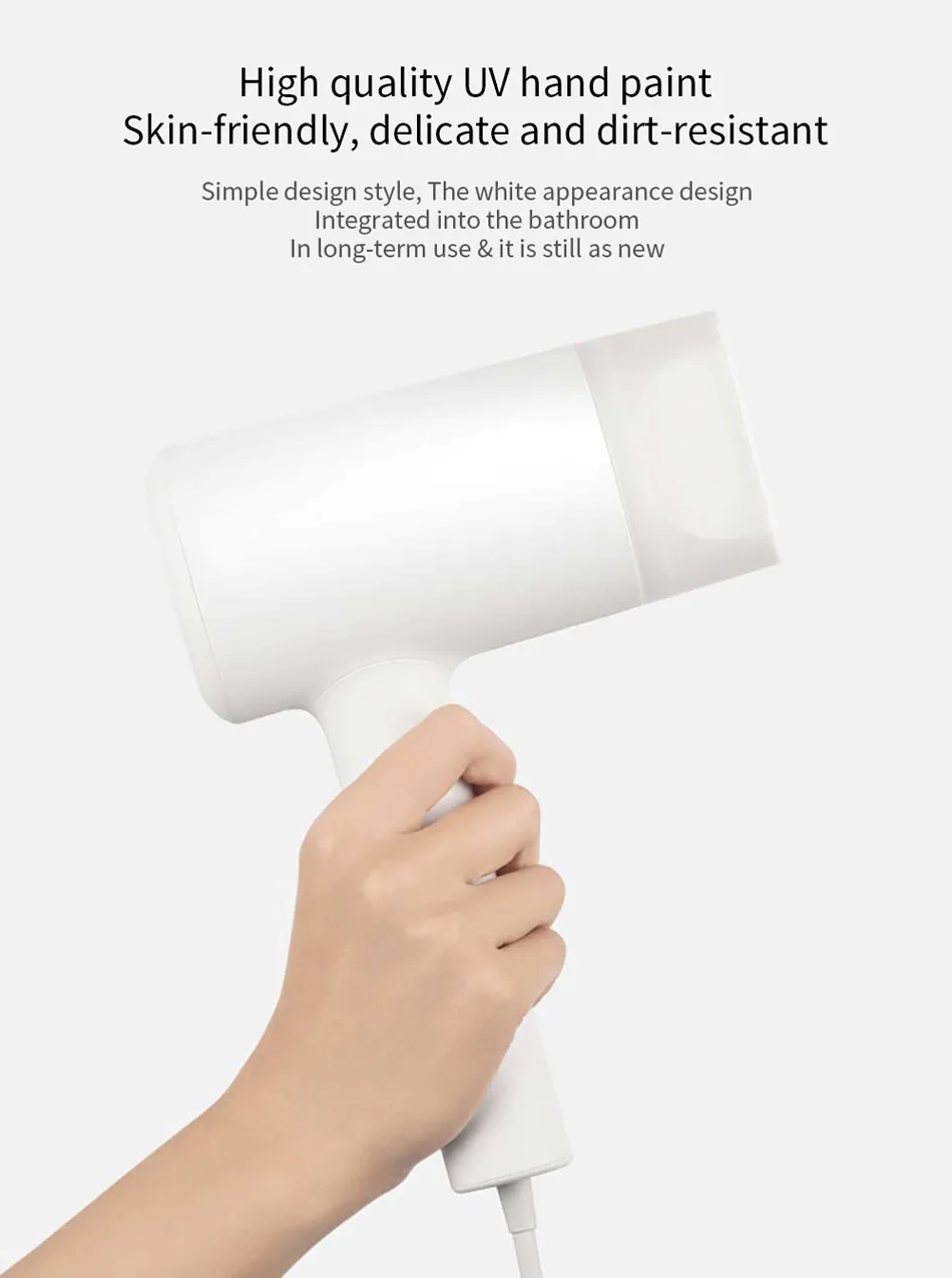 XIAOMI Mijia водный Ион Электрический Фен профессиональный 1800 Вт быстрая сушка фен для парикмахерских салонов инструменты