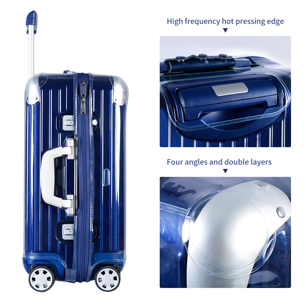 RainVillage багажные чехлы Чехол для багажа прозрачный из ПВХ протектор с застежкой