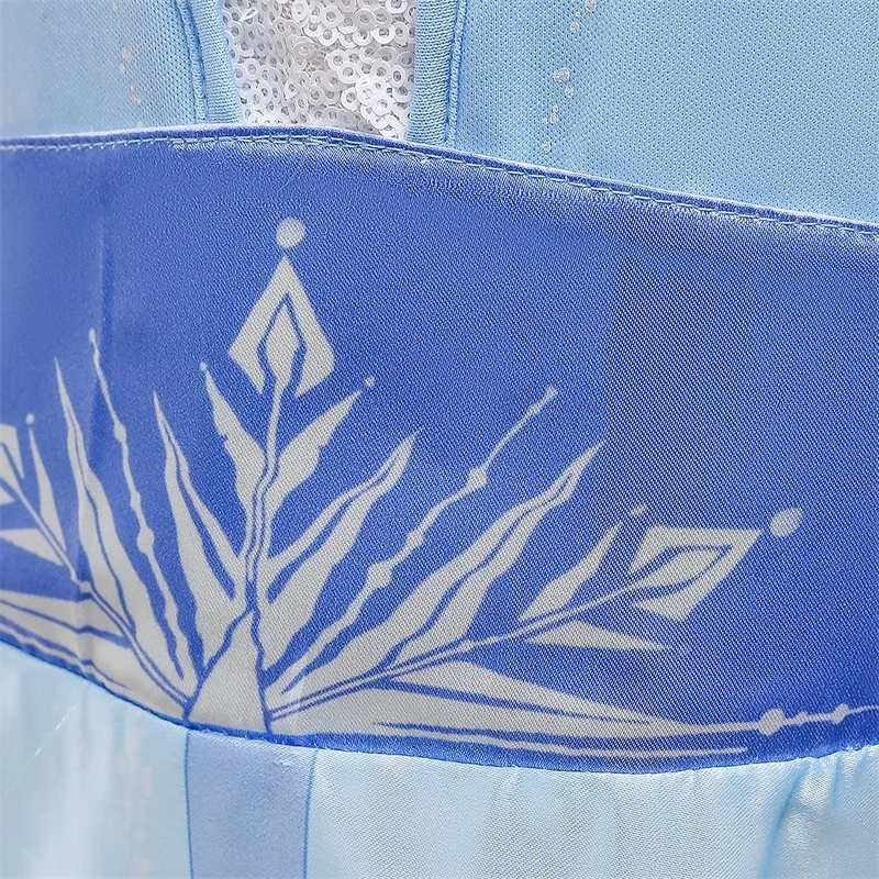 Платье принцессы для костюмированной вечеринки девочек Новинка Костюм Снежной