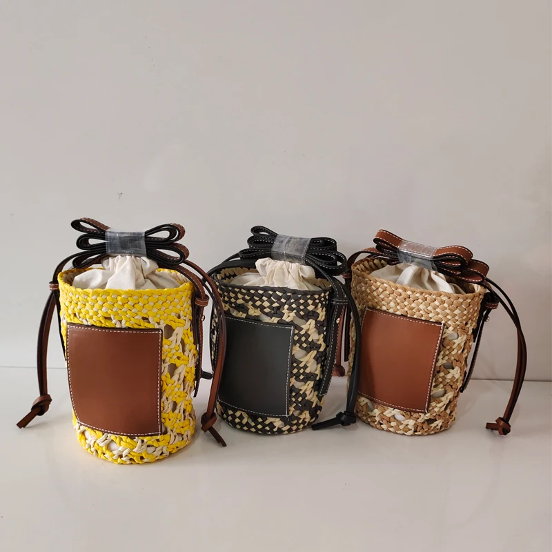 

Новый стиль рафия круглая соломенная плетеная Сумка через плечо сумки женские Сумки Дизайнерская пляжная сумка для женщин 2021 круглая Солом...