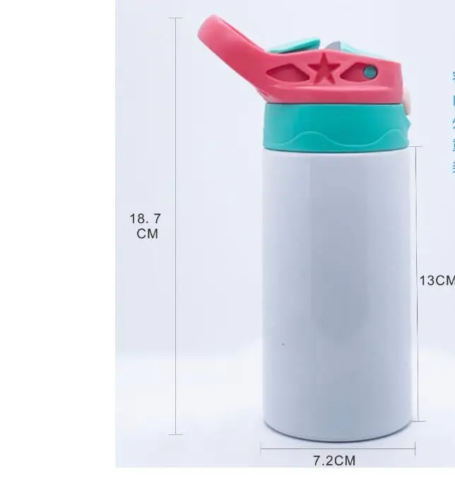 100 шт 12 унций 5 стилей сублимации дети Сиппи чашка пустая вакуумная колба бутылка