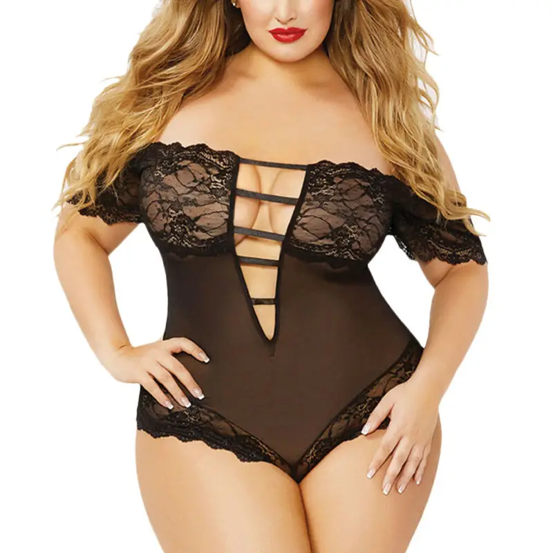 

Women Sexy Lace Lingerie Bodysuit Babydoll Nightwear Erotic Underwear Sleepwear